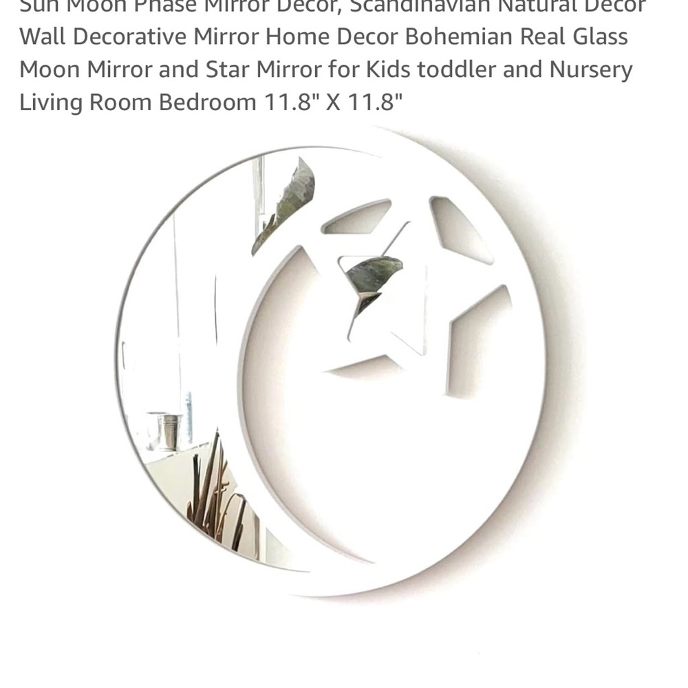 Moon and Star Mirror Decor - Picture 2 of 2
